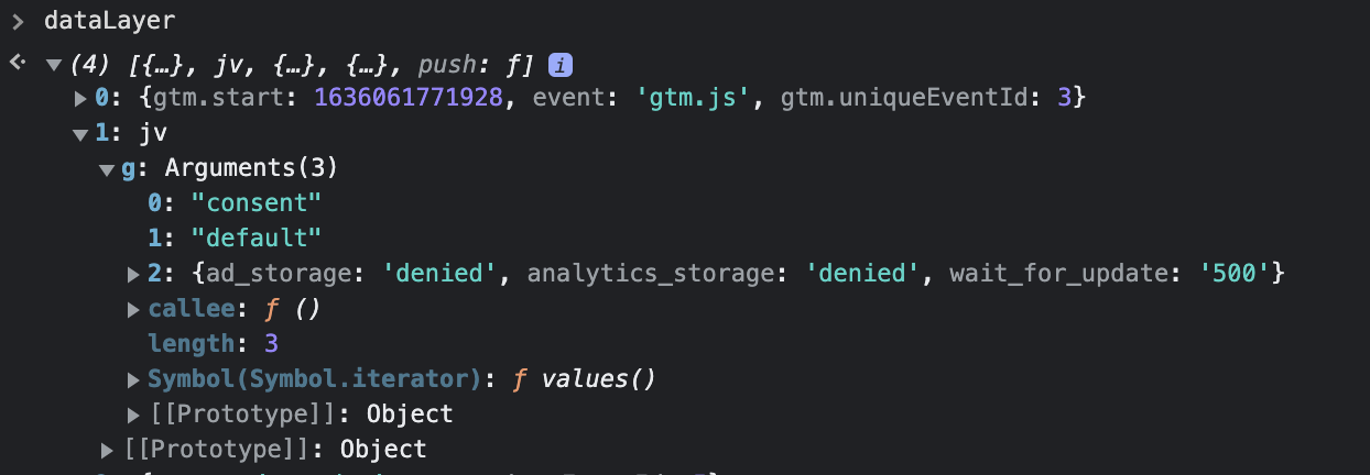 Consent Mode in der dataLayer